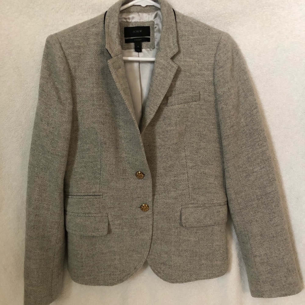 Jcrew Tweed Schoolboy Blazer Size 8